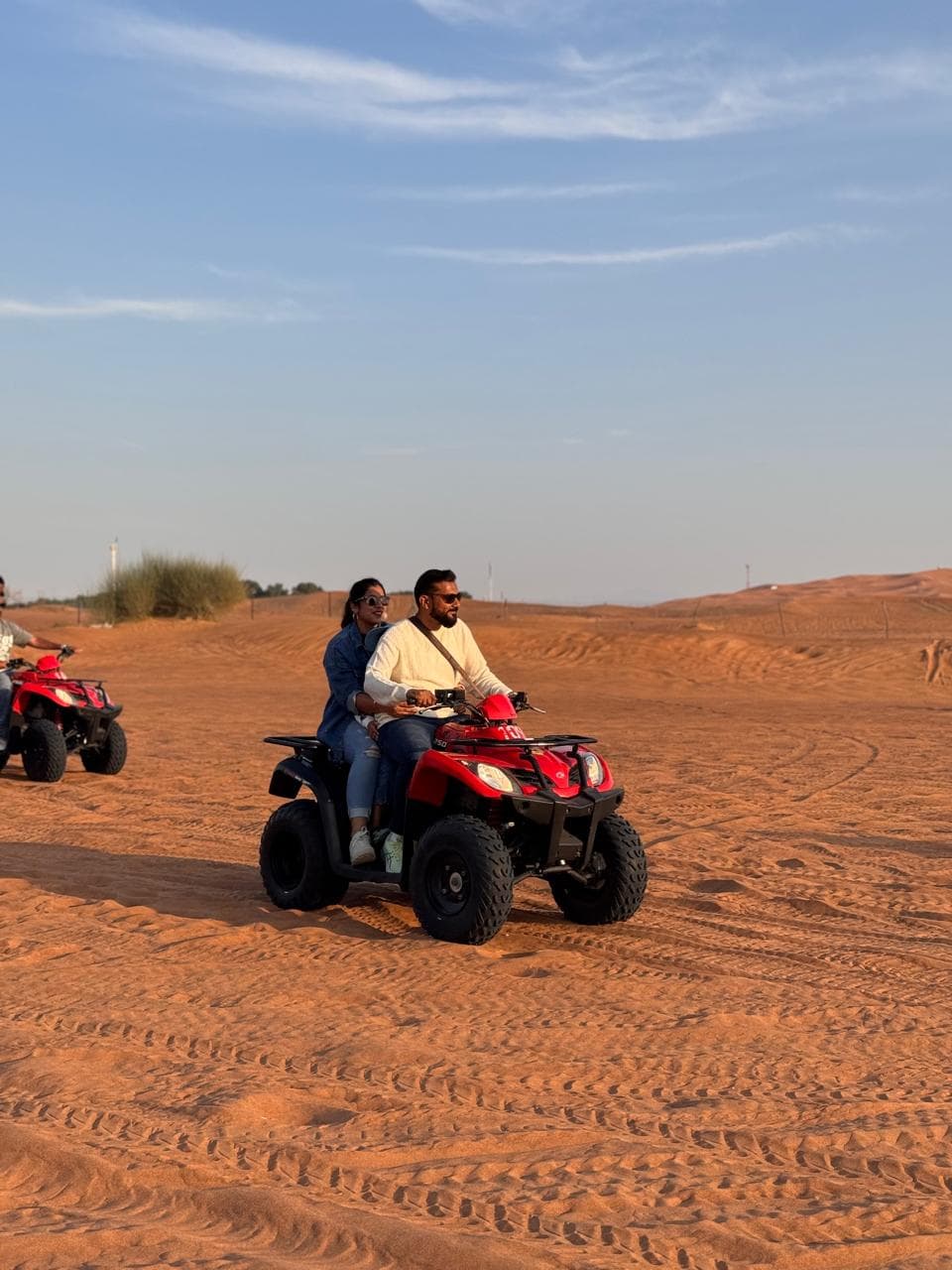 Guest at the desert camp