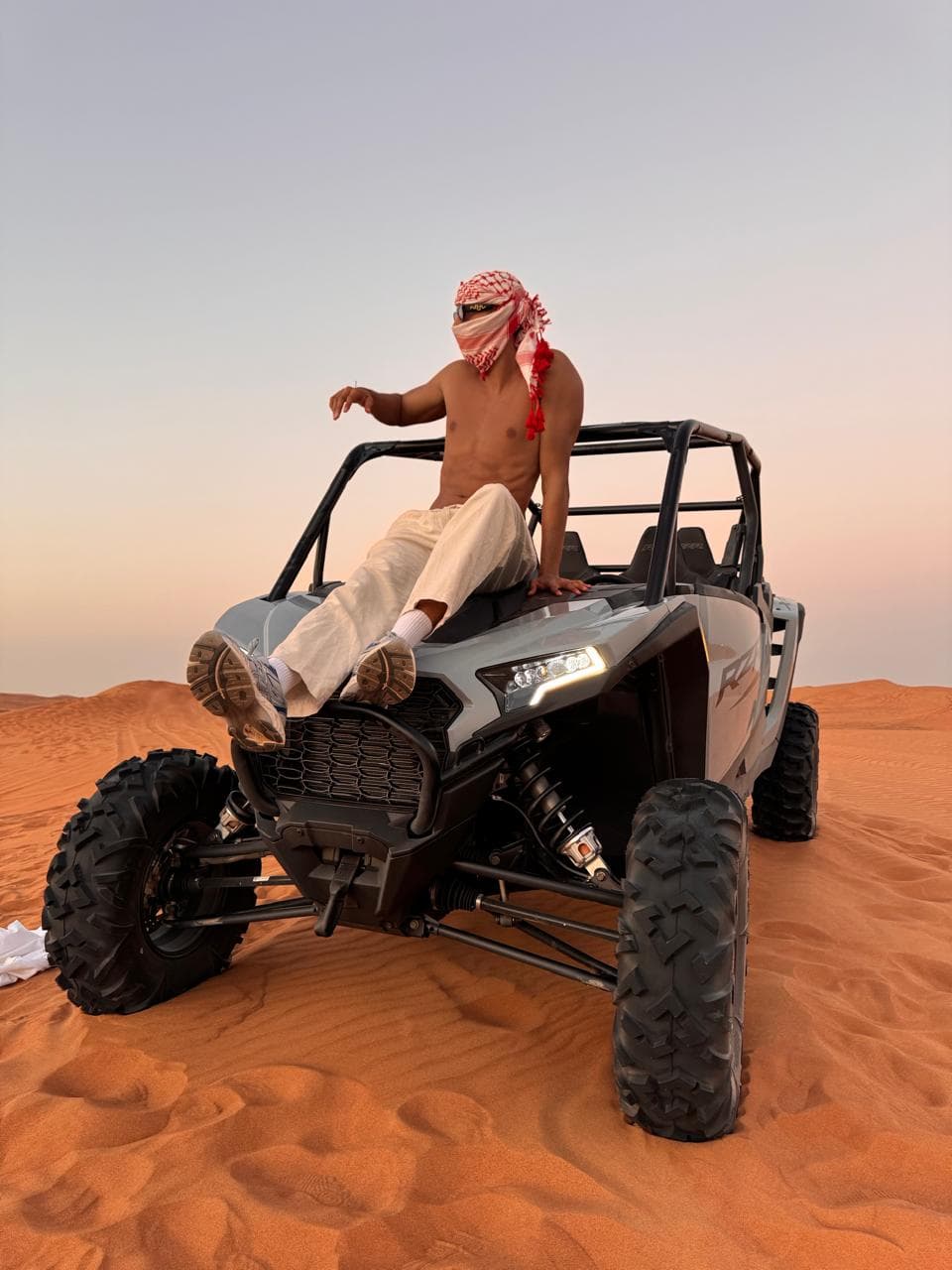 Guest on a quad bike