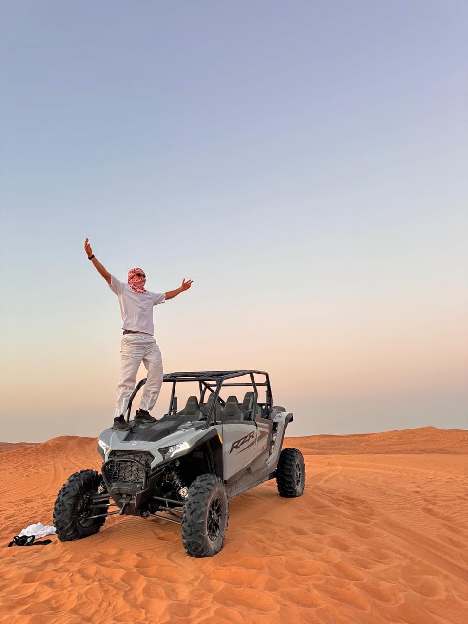 Guest enjoying the sunset
