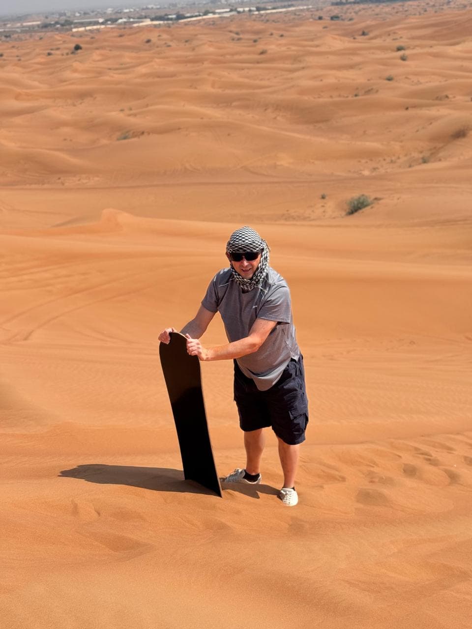Guest on the red sand