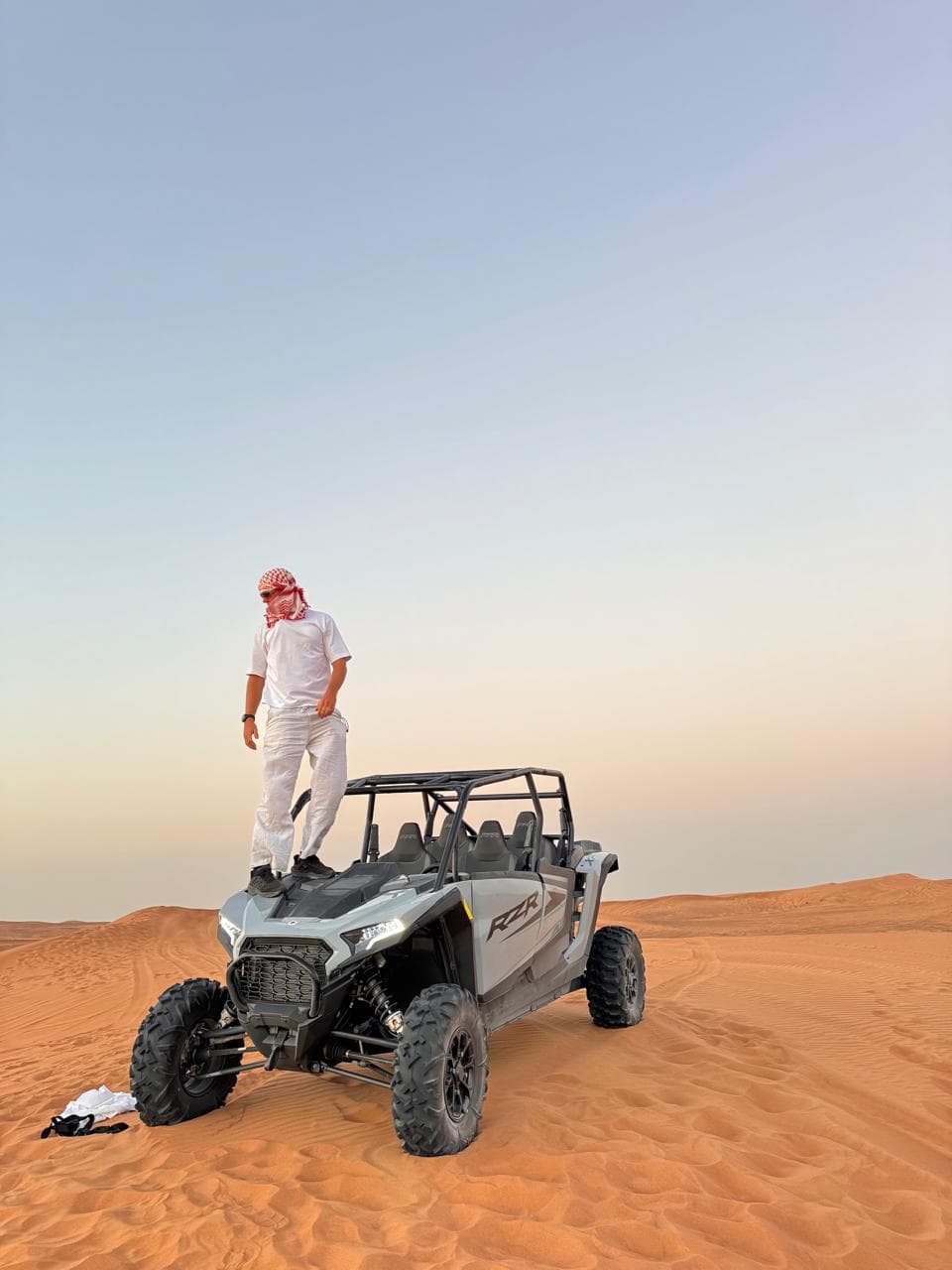 Guest during a desert safari